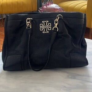 Tory Burch Black Leather Tote